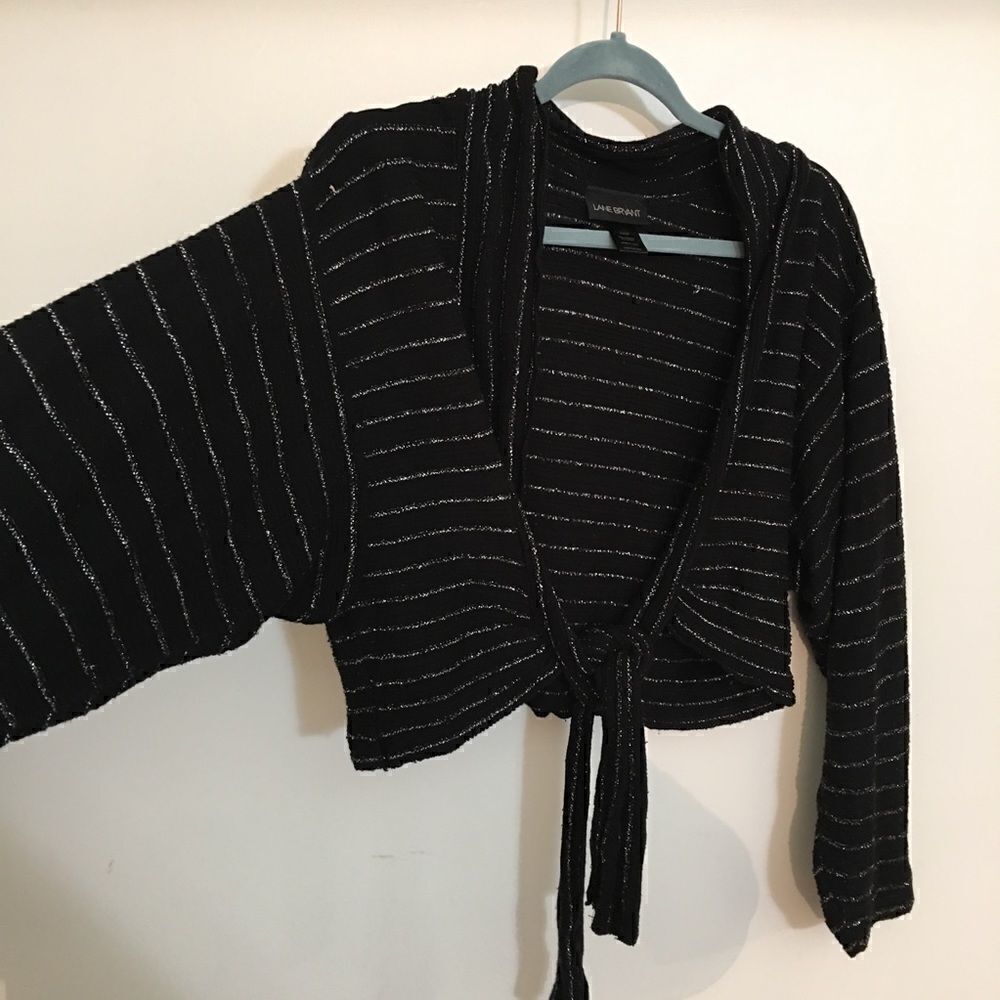 Buy 1 get 1 FREELane Bryant Tie front Cardigan Top - Picture 5 of 8